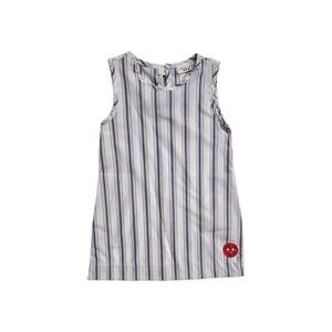 Smiling Button Boutique Girls Dress Red 3 T Cotton White Striped Blue Red NEW